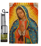 Lady of Guadalupe - Faith & Religious Inspirational Vertical Impressions Decorative Flags HG192339 Made In USA