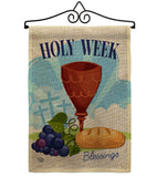 Holy Week - Faith & Religious Inspirational Vertical Impressions Decorative Flags HG192363 Made In USA