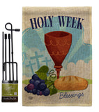 Holy Week - Faith & Religious Inspirational Vertical Impressions Decorative Flags HG192363 Made In USA