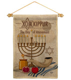 Yom Kippur - Faith & Religious Inspirational Vertical Impressions Decorative Flags HG192371 Made In USA