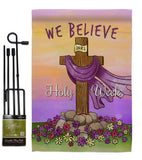 We Belive - Faith & Religious Inspirational Vertical Impressions Decorative Flags HG192372 Made In USA