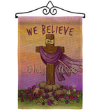 We Belive - Faith & Religious Inspirational Vertical Impressions Decorative Flags HG192372 Made In USA