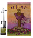 We Belive - Faith & Religious Inspirational Vertical Impressions Decorative Flags HG192372 Made In USA