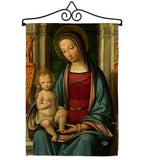 Mother Mary And Child - Faith & Religious Inspirational Vertical Impressions Decorative Flags HG192378 Made In USA