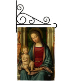 Mother Mary And Child - Faith & Religious Inspirational Vertical Impressions Decorative Flags HG192378 Made In USA