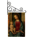 Mother Mary And Child - Faith & Religious Inspirational Vertical Impressions Decorative Flags HG192378 Made In USA