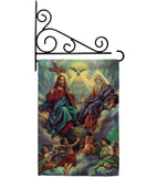 The Holy Trinity - Faith & Religious Inspirational Vertical Impressions Decorative Flags HG192379 Made In USA