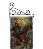 The Holy Trinity - Faith & Religious Inspirational Vertical Impressions Decorative Flags HG192379 Made In USA