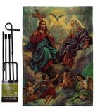 The Holy Trinity - Faith & Religious Inspirational Vertical Impressions Decorative Flags HG192379 Made In USA