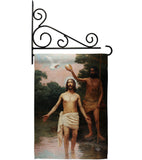 Bautismo de Jesús - Faith & Religious Inspirational Vertical Impressions Decorative Flags HG192381 Made In USA