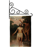 Bautismo de Jesús - Faith & Religious Inspirational Vertical Impressions Decorative Flags HG192381 Made In USA