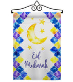 Eid Mubarak - Faith & Religious Inspirational Vertical Impressions Decorative Flags HG192393 Made In USA