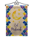 Eid Mubarak - Faith & Religious Inspirational Vertical Impressions Decorative Flags HG192393 Made In USA