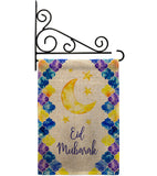 Eid Mubarak - Faith & Religious Inspirational Vertical Impressions Decorative Flags HG192393 Made In USA