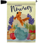 Happy Nowruz - Faith & Religious Inspirational Vertical Impressions Decorative Flags HG192442 Made In USA