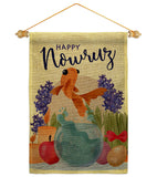 Happy Nowruz - Faith & Religious Inspirational Vertical Impressions Decorative Flags HG192442 Made In USA