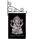 Ganesh Chaturthi - Faith & Religious Inspirational Vertical Impressions Decorative Flags HG192454 Made In USA