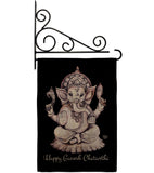 Ganesh Chaturthi - Faith & Religious Inspirational Vertical Impressions Decorative Flags HG192454 Made In USA