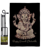 Ganesh Chaturthi - Faith & Religious Inspirational Vertical Impressions Decorative Flags HG192454 Made In USA