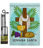 Blessing Semana Santa - Faith & Religious Inspirational Vertical Impressions Decorative Flags HG192460 Made In USA