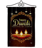 Celerate Diwali - Faith & Religious Inspirational Vertical Impressions Decorative Flags HG192473 Made In USA