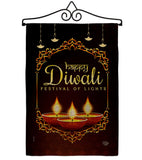 Celerate Diwali - Faith & Religious Inspirational Vertical Impressions Decorative Flags HG192473 Made In USA