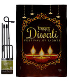 Celerate Diwali - Faith & Religious Inspirational Vertical Impressions Decorative Flags HG192473 Made In USA