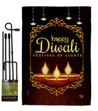 Celerate Diwali - Faith & Religious Inspirational Vertical Impressions Decorative Flags HG192473 Made In USA