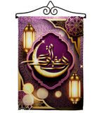 Happy Ramadan Greeting - Faith & Religious Inspirational Vertical Impressions Decorative Flags HG192494 Made In USA