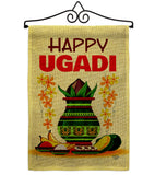 Happy Ugadi - Faith & Religious Inspirational Vertical Impressions Decorative Flags HG192503 Made In USA