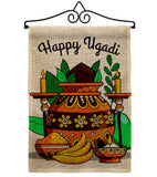 Celebrate Ugadi - Faith & Religious Inspirational Vertical Impressions Decorative Flags HG192506 Made In USA