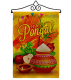 Happy Pongal - Faith & Religious Inspirational Vertical Impressions Decorative Flags HG192507 Made In USA