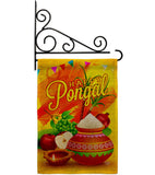 Happy Pongal - Faith & Religious Inspirational Vertical Impressions Decorative Flags HG192507 Made In USA