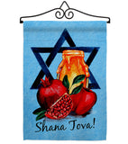 Shana Tova - Faith & Religious Inspirational Vertical Impressions Decorative Flags HG192509 Made In USA