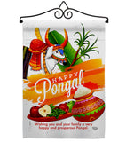 Happy Prosperous Pongal - Faith & Religious Inspirational Vertical Impressions Decorative Flags HG192514 Made In USA