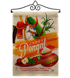 Happy Prosperous Pongal - Faith & Religious Inspirational Vertical Impressions Decorative Flags HG192514 Made In USA