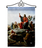 The Sermon on the Mount - Faith & Religious Inspirational Vertical Impressions Decorative Flags HG192548 Made In USA