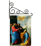 Christ Giving the Keys - Faith & Religious Inspirational Vertical Impressions Decorative Flags HG192549 Made In USA