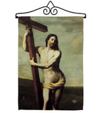 Risen Christ - Faith & Religious Inspirational Vertical Impressions Decorative Flags HG192551 Made In USA