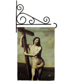 Risen Christ - Faith & Religious Inspirational Vertical Impressions Decorative Flags HG192551 Made In USA