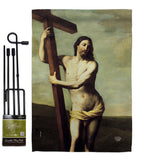 Risen Christ - Faith & Religious Inspirational Vertical Impressions Decorative Flags HG192551 Made In USA