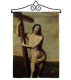 Risen Christ - Faith & Religious Inspirational Vertical Impressions Decorative Flags HG192551 Made In USA