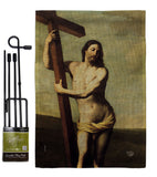 Risen Christ - Faith & Religious Inspirational Vertical Impressions Decorative Flags HG192551 Made In USA