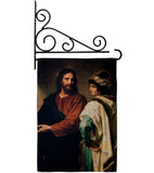 Christ And The Rich Young Ruler - Faith & Religious Inspirational Vertical Impressions Decorative Flags HG192553 Made In USA