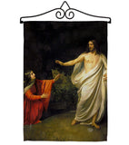 Christ's Appearance to Mary Magdalene - Faith & Religious Inspirational Vertical Impressions Decorative Flags HG192554 Made In USA