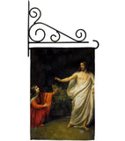 Christ's Appearance to Mary Magdalene - Faith & Religious Inspirational Vertical Impressions Decorative Flags HG192554 Made In USA