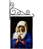 Virgin in Prayer - Faith & Religious Inspirational Vertical Impressions Decorative Flags HG192560 Made In USA