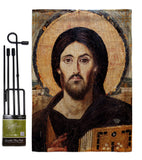 Christ Pantocrator - Faith & Religious Inspirational Vertical Impressions Decorative Flags HG192561 Made In USA