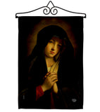 The Madonna in Sorrow - Faith & Religious Inspirational Vertical Impressions Decorative Flags HG192563 Made In USA