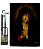 The Madonna in Sorrow - Faith & Religious Inspirational Vertical Impressions Decorative Flags HG192563 Made In USA